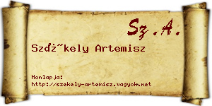 Székely Artemisz névjegykártya